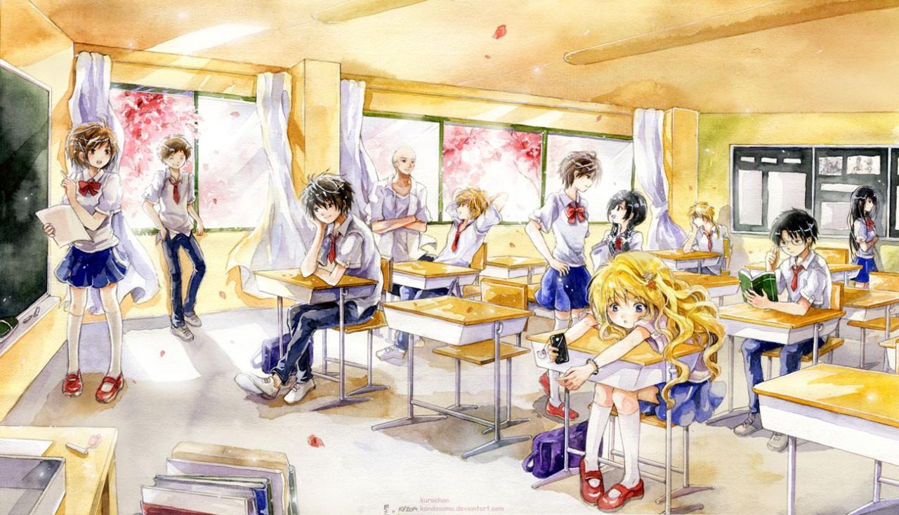 Chia Sẻ Hơn 75 Ảnh Lớp Anime Siêu Hot - Thtantai2.Edu.Vn